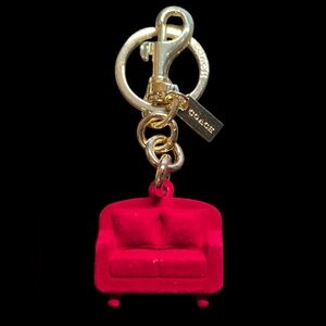 Letter "C" Red Sofa Keychain | Keyfob | Bag Charm